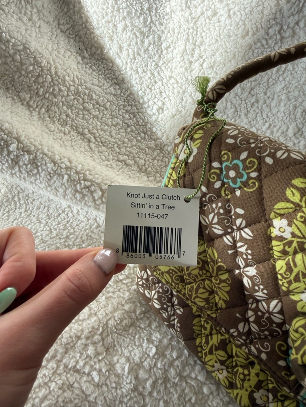 NWT Y2K Vera Bradley Knot Just A Clutch Sittin In A Tree Shoulder Bag Magnetic - Picture 4 of 7